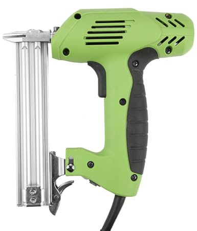 Pistola sparachiodi elettrica, pistola sparachiodi professionale 1800W, pistola sparachiodi ergonomica con capacità 100 chiodi, pinzatrice elettrica compatta per lavorazione legno