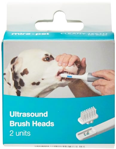 Cleanyteeth Replacement Brush Head for Ultrasonic Dog Toothbrush – Toothbrush and Toothpaste Alternative – Dog Teeth Cleaning Products for Tartar Removal – Oral Care for All Breeds