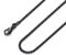 FOSIR Mens Black Rolo Chain Necklace, Stainless Steel Chain for Men and Women, Wide 3mm, 20 Inch