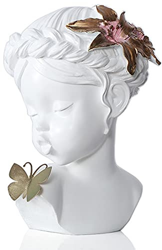 realideas Figure decorative per la ragazza d'angelo, scultura di arte moderna, statuetta a farfalla da collezione, decorazione per la casa, camera da letto, mensole, comò