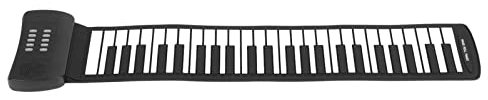 Roll-Up-Piano, 49 Tasten, Roll-Up-Tastatur, Faltbares Elektronisches Klavier für Kinder, Anfänger, MIDI-Funktion, Tragbares Pädagogisches Hand-Roll-Piano, Eingebauter Lautsprecher(PM49)