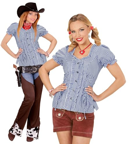 W WIDMANN MILANO Party Fashion - Blouse traditionnelle pour femme | Blouse classique pour la fête de la bière, les fêtes foraines, les costumes de cow-girl et les soirées western
