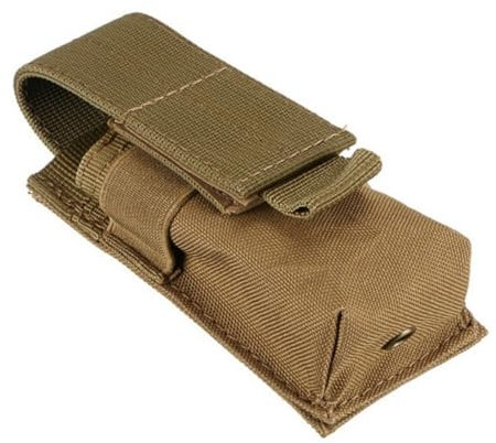HOUSON Taschenlampe Holster, Taktische Molle Taschenlampenhalter Jagdtaschenlampenhalter Mag Pouch Magazinbeutel Jagd Magazin Tasche für 1911 G1ock 9mm Magazin M5 Taschenlampenhalter Khaki