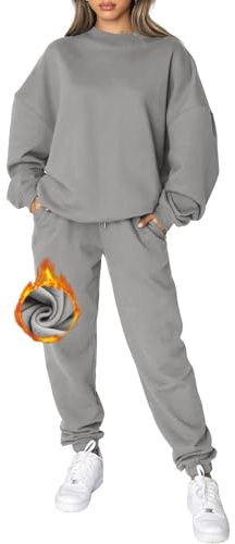 CheChury Chándal de Mujer Sudadera Pullover Mujer Ropa de Casa para Damas y Pantalones Conjunto de Ropa Ropa Deportiva Ropa Casual Damas Chaqueta de Manga Larga Trajes de Gimnasia Otoño Invierno