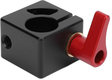 Pince à Tige Unique, Pince à Tige Unique de 15 Mm, Connexion Sécurisée, Alliage D'aluminium à Dégagement Rapide pour Système de Support de Caméra, Plate-Forme D'épaule, Trépied,