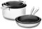 ONYX Pfannenset & Kochtopfset – 5-teilig | 2 Bratpfannen 24/28 cm & 3 Kochtöpfe 20/24/28 cm | Beschichtetes Kochgeschirr für Induktion & Alle Herdarten | Kratzfest & PFAS-frei | Ofenfest bis 260°C