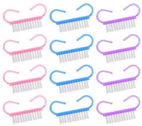 MAGICLULU Set 30 Pezzi Spazzolini per Unghie in Pp, Facili da Tenere e Portatili, per Saloni Professionali e Uso Domestico, Accessori per Manicure e Pulizia Nail Art