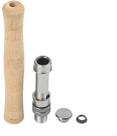 Juego de mango de caña de pescar con mosca a base de corcho y asiento de carrete para constructores de cañas personalizadas y necesidades de reparación, ligero y (2#)