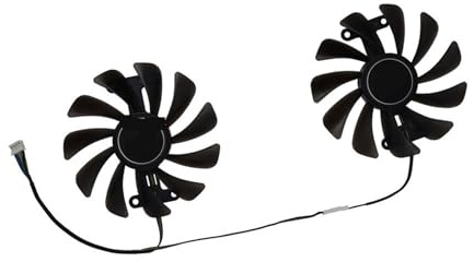 2 unids/set, ventilador de tarjeta gráfica, for 1080 blanco, for 1070 Ti BLANCO