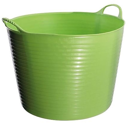 Tubtrugs 36L Large Flexible 2-Handled Recycled Tub, Pistachio