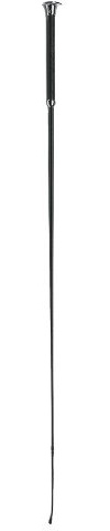 Usg Schooling Whip with Leather Handle,LPO Standard,1.10 Meter,Negro