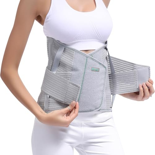 TANDCF Back Support,Entire Back Brace ,Lumbar Support Belt for Women & Men, Adjustable Waist Trainer Belt for entire Back Pain Relief, Keeps Your Spine Straight and Safe(XXL)