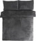 Sleepdown Juego de Funda de edredón de Forro Polar con Funda de Almohada térmica, cálida, súper Suave, Individual, Color carbón, suelto