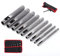 Bztzhm 9 Stück Locheisen Satz Leder, Hohl Locher, Stahllocheisen, Locheisen Set, Hohl Punch Set, für Leder, Uhrenarmband, Dichtung Gürtel, Schuh, Stoff, Leinwand Kleidung