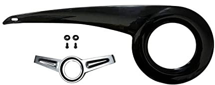 F Fityle Fahrrad Kettenschutz Kettenschaltung, Rad Ketten Schutz Kettenkaste Tragbar, Universell Fahrradteil Kettenschützer, Fahrradkettenschutz für Radfahren, Schwarz(38-40T)