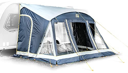 Maypole Stoneleigh 390cm Poled Porch Awning Suitable for Caravans and Motorhomes with an Awning Channel Height of 235 to 250cm
