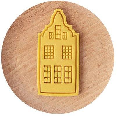 Navna Vintage Haus Keksausstecher Keksstempel Fondant Gebäck Kunststoff Ausstechformen Küche Backzubehör Keksstempel Presse zum Backen