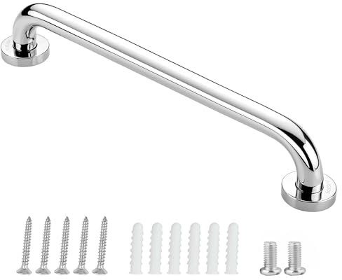 Poignées d'appui pour personnes âgées, en acier inoxydable, poignée de baignoire, de salle de bain, pour montage mural, WC, salle de bain, antidérapante, poignée de sécurité (50cm 1pcs)