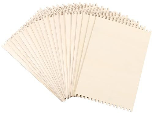 GLMFAN 20 telai in legno per principianti, kit di tessitura in cartone per bambini e adulti, strumenti per tessitura dentellata, tavole per tessere, gioielli, artigianato, uncinetto, insegnamento
