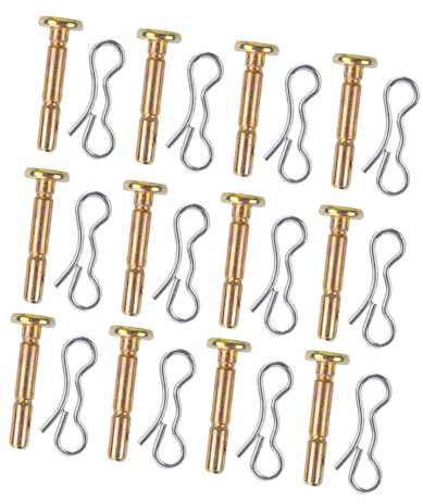 BESTonZON 12juego Accesorios para Quitanieves Pasadores De Corte Metálicos Kit De Reparación De Repuesto para Barredora Paquete De Duradero y Resistente