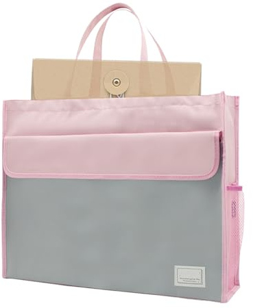 Sac fourre-tout A3 – Grand porte-documents, dossier à poignée durable | Sac de rangement de fichiers portable pour la maison avec cartes, magazines, papiers, fichiers de bureau, utilisation scolaire