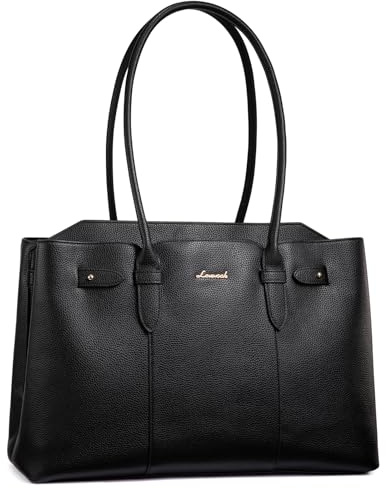 LOVEVOOK Bolso de mano para mujer, grande, 15,6 pulgadas, bolso de trabajo, elegante, bolso de la compra, bolso de piel, bolso de hombro, bolso de hombro impermeable, bolso de profesor para negocios