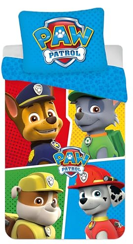 Juego de Ropa de Cama Infantil (Patrulla Canina - Azul)
