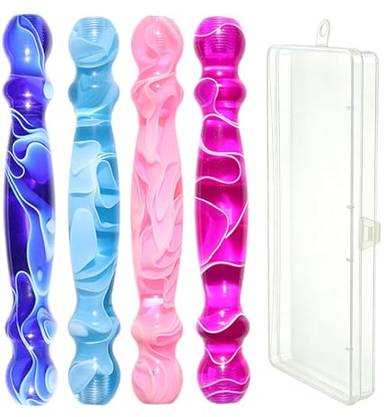 Bolígrafo de pintura de diamante 5D, 4 bolígrafos de rosca de diamante, bolígrafo de punta de diamante para adultos, accesorios de arte de diamante, herramientas para manualidades, lápiz capacitivo de
