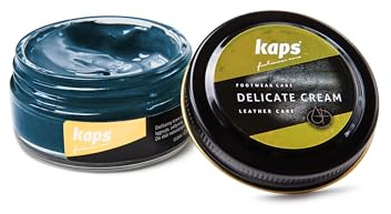 Kaps Shoe Care Cream, Intensive Leather Care and Nourishing, Delicate (158 - air blue)
