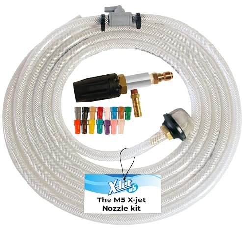 X-Jet M5#20 Kit | 7-8 GPM | Adjustable Long-Range External Injection Nozzle | Perfect for Washing Residential & Commercial Properties | W/ 2000 to 4500 PSI