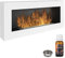 Bio cheminée Blanc Nice-House Box 90x40cm. Cheminée Bio éthanol Murale 900x400mm Blanche. Une biocheminée en Forme de boîte à accrocher au Mur. Cheminée au bioéthanol sans Verre.