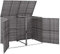 Tidyard Mülltonnenbox 2er PE Rattan Gerätebox Müllbox Mülltonnenverkleidung Müllbox, Türen abschließbar, Anthrazit 148 x 77 x 111 cm
