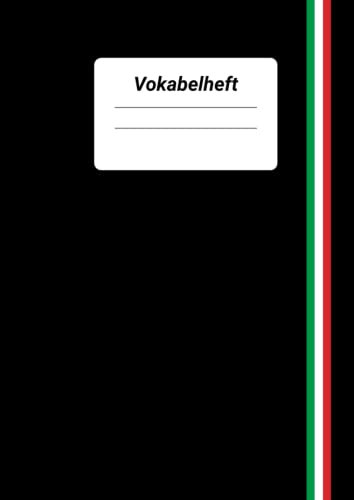 Vokabelheft: Italienisch DIN A4 2 Spalten 100 Seiten