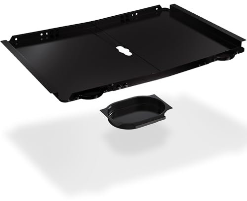 Replacement Grease Tray with Catch Pan for Dyna Glo Grill Replacement Parts, 24-30 Universal Drip Pan for 4 5 Burner Gas Grill Nexgrill Replacement Parts, Grill Tray for Kenmore BHG Expert (Black)