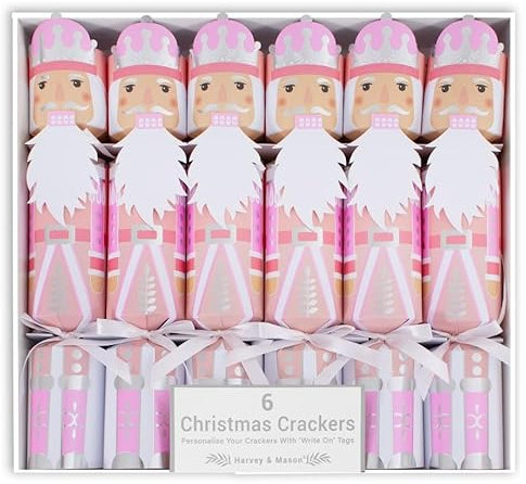 Harvey & Mason RSW Knallbonbons aus Folie, 30,5 cm, Rosa, 6 Stück