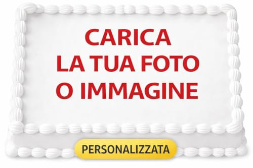 Cialda per Torta Personalizzata con Foto e/o Immagine – Decorazione Alimentare Rettangolare Orizzontale per Dolci e Torte