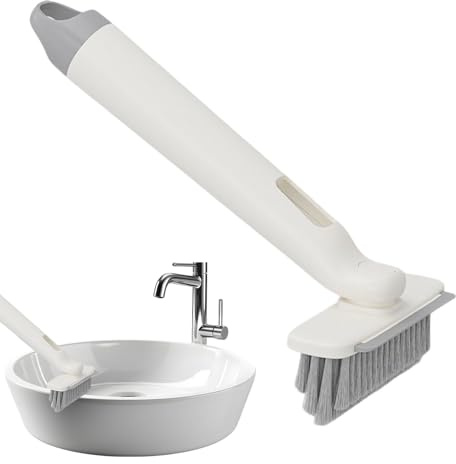 Spazzola di pulizia per crepe, spazzola di pulizia per giunti rotanti a 360 gradi, detergente per crepe, per cucina, per finestre, doccia, bagno, WC, pavimento e piastrelle da parete cucina