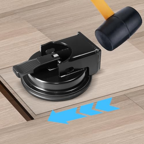 Heavy Duty Floor Gap Fixer Tool with 5pcs Nano Adhesive Pad, Ideal for Filling Gaps, Heavy Duty Suction Cup Plank Grabber for Vinyl, Wood, Laminate Floor(No Hammer)