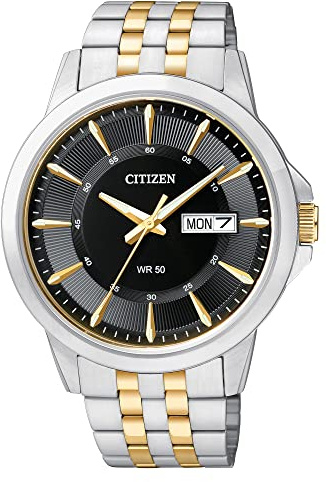 Citizen Quartz Mens Watch, Stainless Steel, Classic, Two-Tone (Model: BF2018-52E)