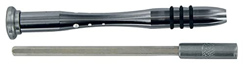 Tivoly 11501320017 Lot 2 pièces -1 Tourne-vis porte-embout + 1 rallonge ; pour Embouts Hexa 4mm