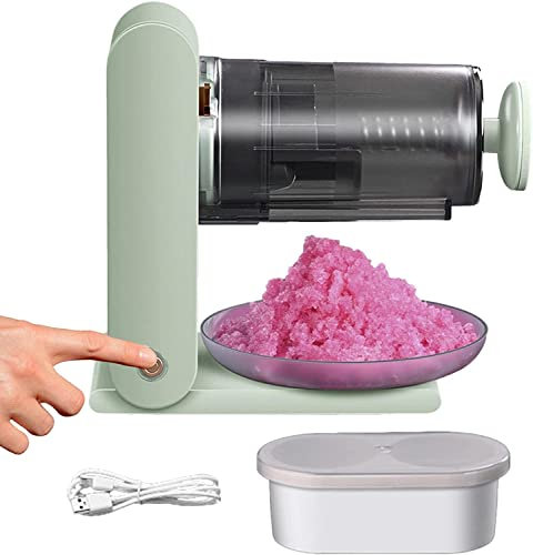 SONLED Broyeur à Glace électrique, Machine à cône de Neige électrique, broyeur à Glace Portable et Machine à Glace pilée avec moules à glaçons, broyeur à Glace électrique pour la Maison