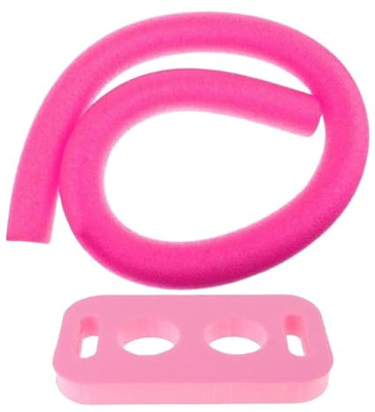 kowaku Fideos flotantes para Piscina con Conector, Fideos Redondos para Piscina con Tubo de Espuma, Suministros para Deportes acuáticos, Rosa