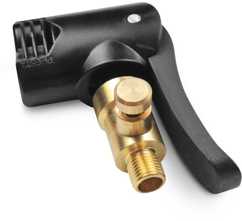 Pitlane Performance® Autoventil Hebelstecker; Ventilstecker KFZ-Luftpumpen Zubehör; Gewindedüse aus Messing für Schrader & Presta