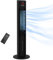 HOMCOM 42 Inch Tower Fan, Electric Cooling Fan with Ice Pack, Remote, 3.5L Water Tank, 12H Timer, Sleep Mode, 3 Speed, 4 Modes, Children Lock, 70° Oscillating, 60W, Black