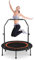 Fitness Trampolin - Ø 101cm Klappabrer Trampolin Indoor/Outdoor mit Haltestange, 5 Verstellbaren Handgriffstufen, Gartentrampolin 400lbs Belastbar Für Erwachsene Kinder Jumping, Training, Rebounder