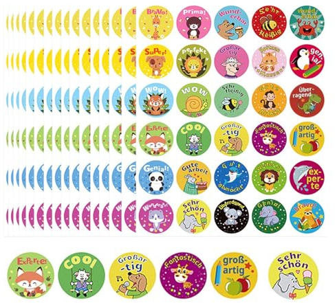 900 stycken 2,5 cm elever belöning klistermärken tyska motivationsklistermärken lärare med 30 motiv belöningsklistermärken tyska lärarbehov belöningsklistermärken belöning elever reward Sticker
