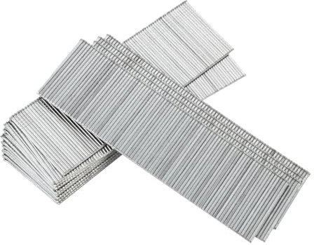 NUOBESTY Clavos Galvanizados Rectos De Alta Resistencia, Punta Fina, Paquete De 1600 Unidades Para Carpintería, Molduras, Marcos y Tapicería