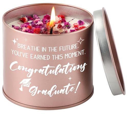 PRSTENLY Graduation Gift for Her 2026, Happy Graduation 9oz Scented Candle | Graduation Gift for Sister Granddaughter Daughter Friends College University School Graduations Gift