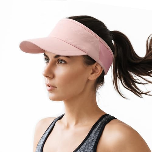 DRESHOW Visera Solar para Mujer Hombre Visera Antisudor Gorra de Verano Elástica y Transpirable con Protección UV ideal para Correr Golf Tenis y Senderismo