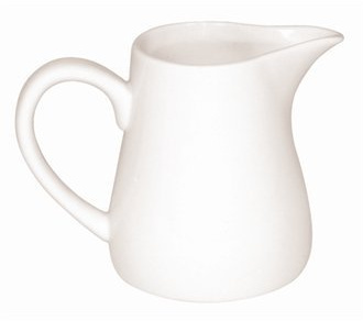 Olympia U819 Cream Or Milk Jug With Handle, 6 oz. (Pack of 6),White